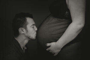 photo, grossesse, maternité